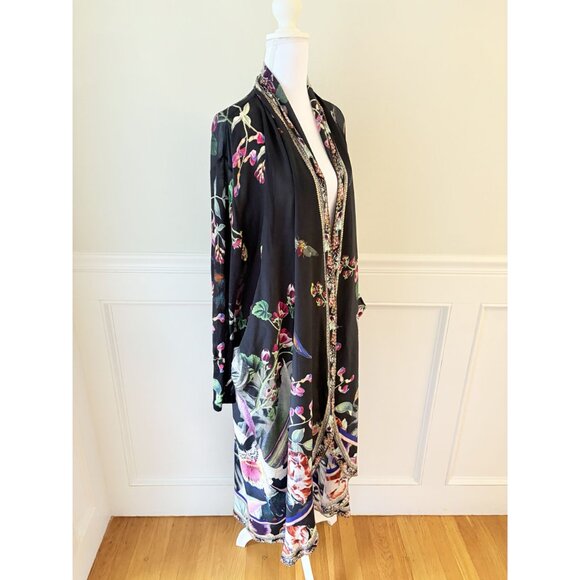 Camilla Paradiso Place Silk Long Jacket with Pockets L/XL - Picture 7 of 12